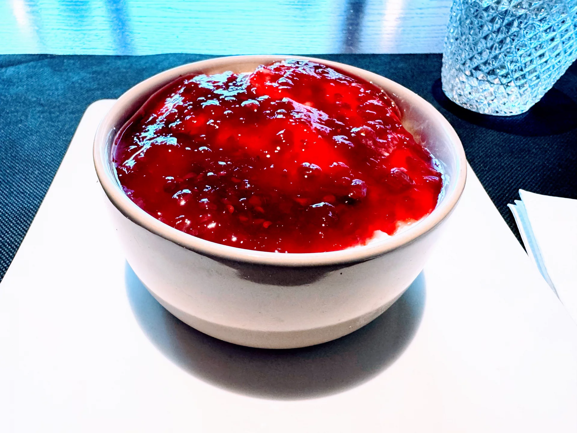 Nuestra cheese cake con frambuesa